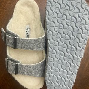 Birkenstock Arizona Genuine Shearling Sandals New